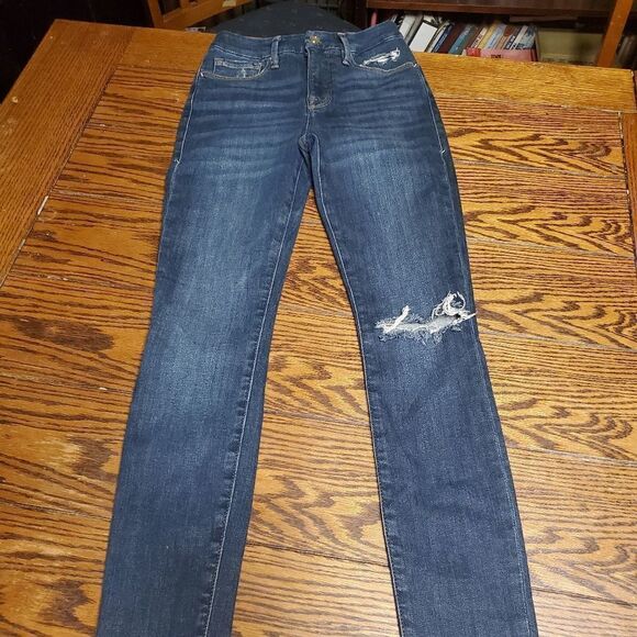 Good  American good legs crop distressed sz 00/24 - Picture 5 of 5